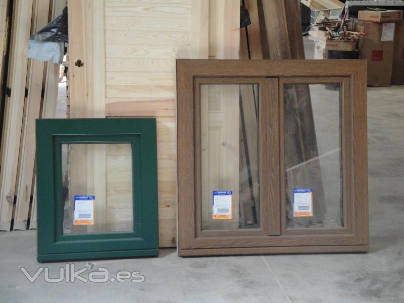 Ventanas mixta (madera-aluminio)diferentes acabados