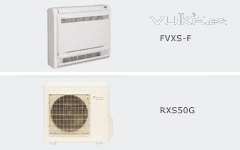 Aire Acondicionado suelo inverter VXS25F de Daikin en www.nomascalor.es