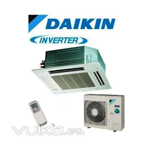 Aire acondicionado siesta Sky Air cassette inverter ACQS100A de Daikin en www.nomascalor.es