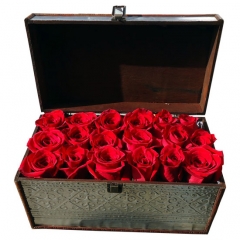 Cofre de rosas rojas enviar flores a domicilio con la calidad de la mejor floristeria online
