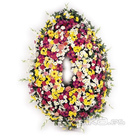 Arreglos funerarios. Flores para funerales. Corona de flores.