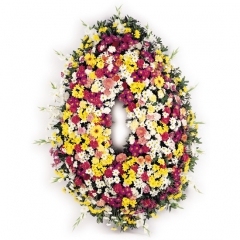 Arreglos funerarios. flores para funerales. corona de flores.