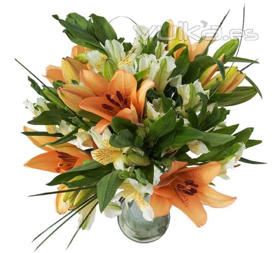 Ramo de liliums y alstroemerias. Enviar y regalar flores a domicilio con la mejor floristera online