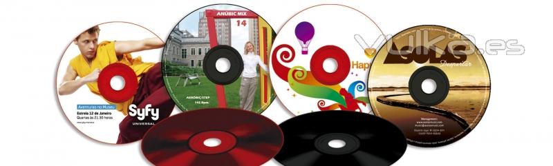 Cd y DVD personalizados para pequeñas y grandes tiradas.