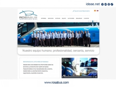Diseno y desarrollo sitio web / wwwrosabuscom (alquiler autocares)