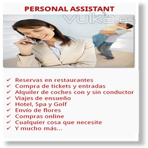 servicios personal assistant