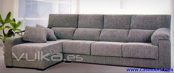 Modelo Chaiselongue Chicago. Disponible en sofa 3 plazas fijo, sofa 2 plazas fijo, butaca fija, sofa
