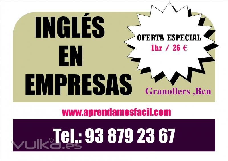 CLASES DE INGLS PARA EMPRESAS  1 HR / 26 EUR en Granollers 