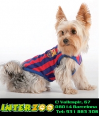 Ropa y complementos para perros del Futbol Club Barcelona