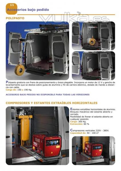 Equipamiento Furgonetas Inansur