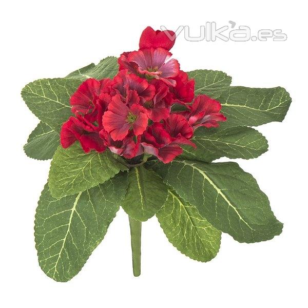 Plantas artificiales. Planta primula artificial roja en La Llimona home