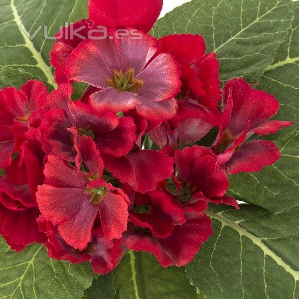 Plantas artificiales. Planta primula artificial roja en La Llimona home (1)