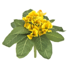 Plantas artificiales con flores. planta primula artificial amarilla en la llimona home