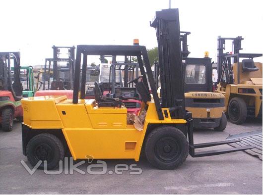 REF.:4703, Carretilla disel CATERPILLAR, modelo: V-100F, pintada, Ruedas neumticas, transmisin au