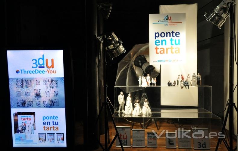 Figuras para tarta de boda, comunin, cumpleaos PONTE EN TU TARTA ThreeDee-You Foto-Escultura 3d-u