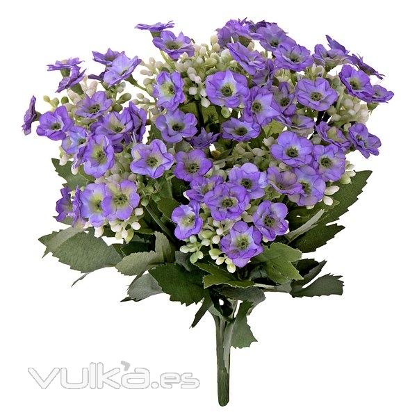 Planta kalanchoe artificial con flores lilas en lallimona.com
