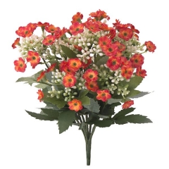 Planta kalanchoe artificial con flores naranjas en lallimona.com
