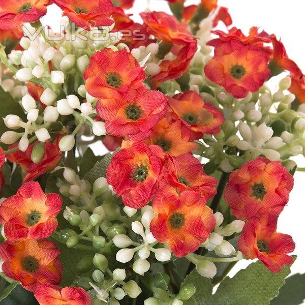 Planta kalanchoe artificial con flores naranjas en lallimona.com (2)