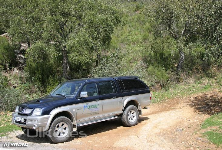 Vehculos para trabajos de campo.