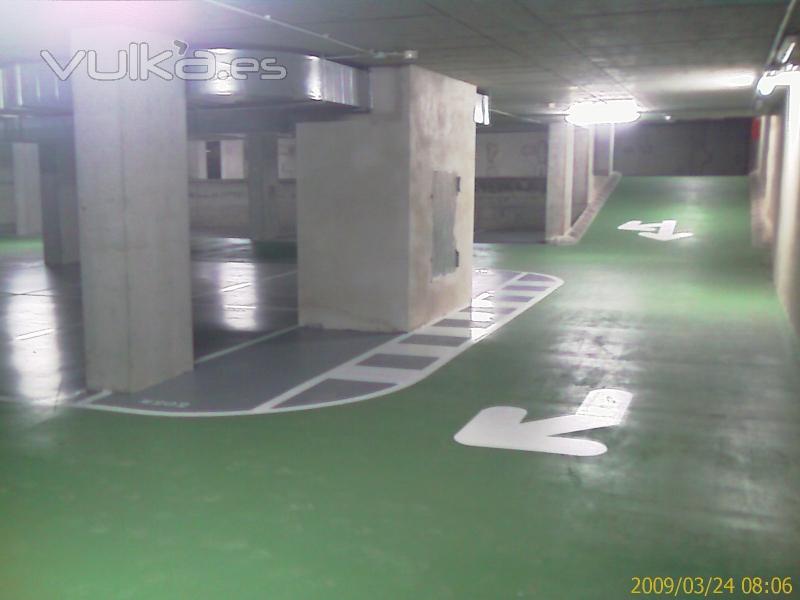 Pintado resina Epoxi Parking Interior