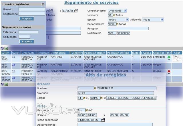 E-BUSINESS: Sistema de visibilidad a través de web tanto par B2B com B2C.