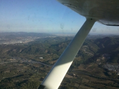 Vista panorámica desde la Cessna 150M