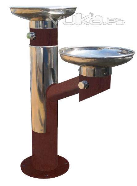 Fuente para beber FX02 - en acero corten