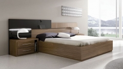 Dormitorio moderno con leds integradas en cabecero