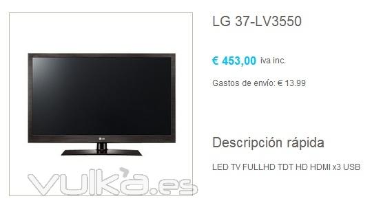 Televisor LG 37-LV3550 por 453EUR
