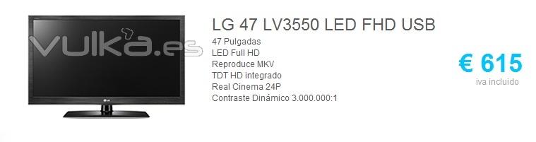 Televisor LG 47 LV3550 LED FHD USB por 615EUR