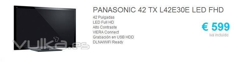 Televisor PANASONIC 42 TX L42E30E LED FHD por 599EUR