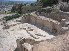 Sinagoga de lorca. excavacin arqueolgica, en el castillo de lorca.