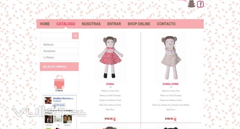 Catálogo de la Web www.rositasrococo.com.ar