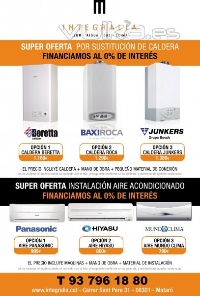 OFERTAS AIRE ACONDICIONADO, Y CALDERAS 