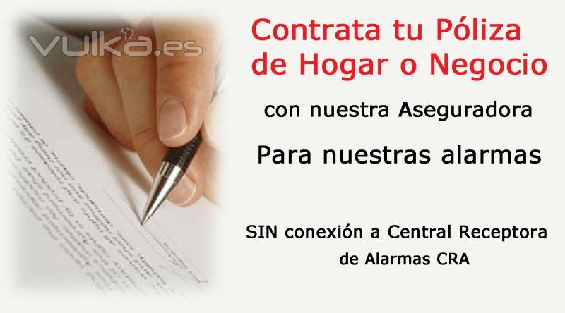 Aseguramos sin conexin a CRA, Conectada a Particular, con informe de eventos en caso de robo