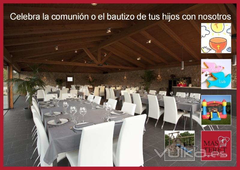 Restaurante en Tarragona Mas de Teret -  Bautizos, comuniones, celebraciones