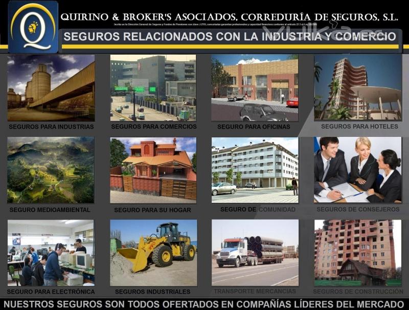 QUIRINO & BROKERS -  Seguros más populares relacionados con la industria y el comercio.