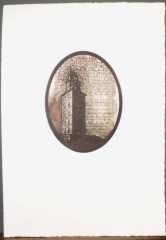 Torre de hercules - grabado - med mancha: 12 x 9 - 50 eur