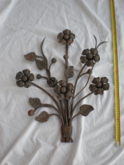 Flores de forja. modelo ramo de flores de forja 2.
