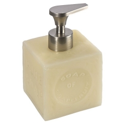 Accesorios de bano, dosificador bano soap cuadrado beige en lallimonacom (1)