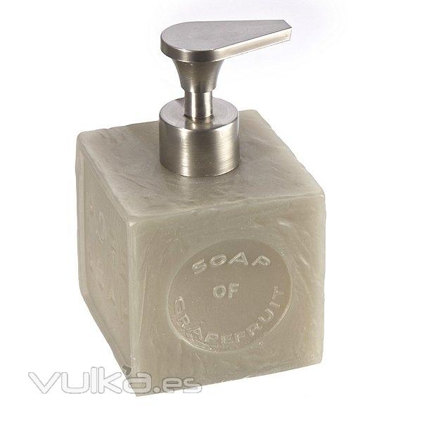 Accesorios de baño, Dosificador baño soap cuadrado gris en lallimona.com (1)
