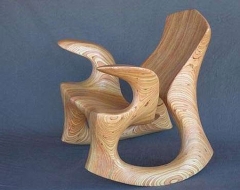 Silln macizo de una pieza de madera. original diseo by david delthon