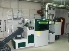Instalacion caldera biomasa herz biomatic 500kw