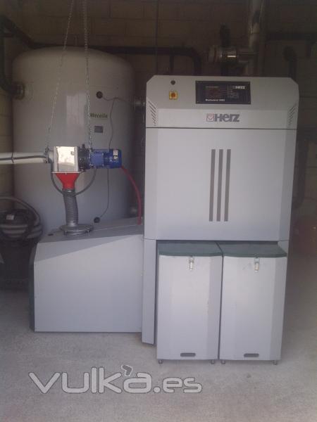 Instalacin Caldera Biomasa Herz Firematic 180kw