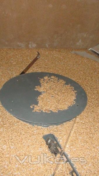 Instalacin de silo mediante agitador de fondo con pellets