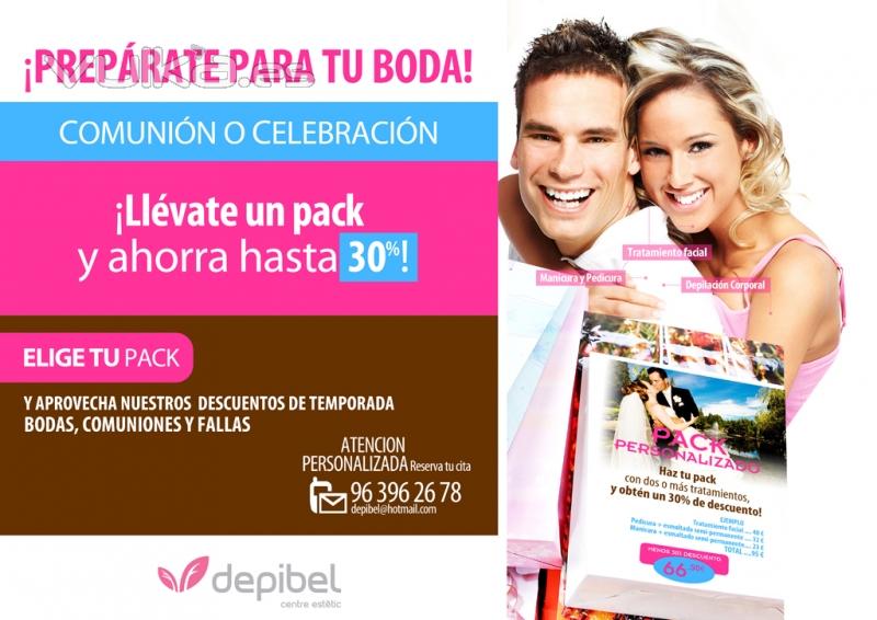 especial novias un 30% de descuento en tu pack