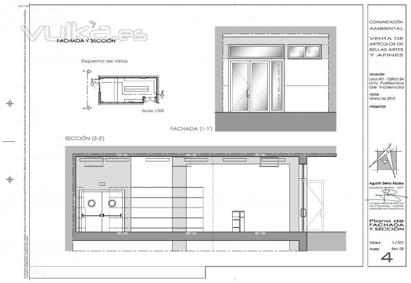 Proyecto de actividad para tienda de Bellas Artes en la Universidad Politcnica de Valencia.