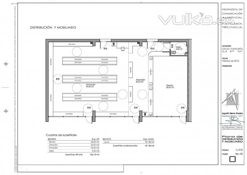 Propuesta para Papelera Tecnica en la Universidad Politcnica de Valencia.