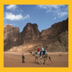 Desierto de wadi rum. viajes a jordania