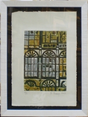 Jos manuel pea romay - grabado n 7 serie galeras - copia nica - hoja 35 x 25 - enmarcado 150 eur